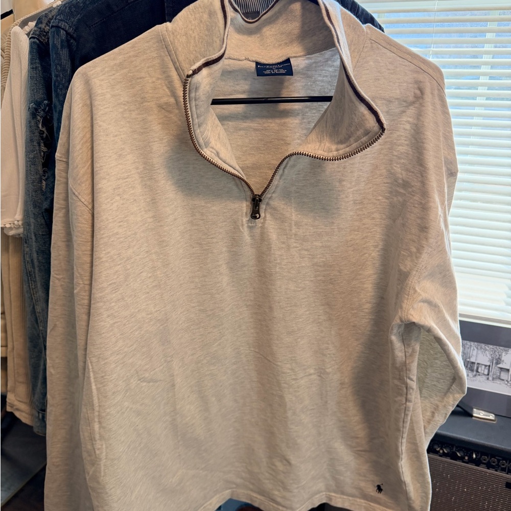 Polo Ralph Lauren Men's Zip-Up Sweater - Light Gray